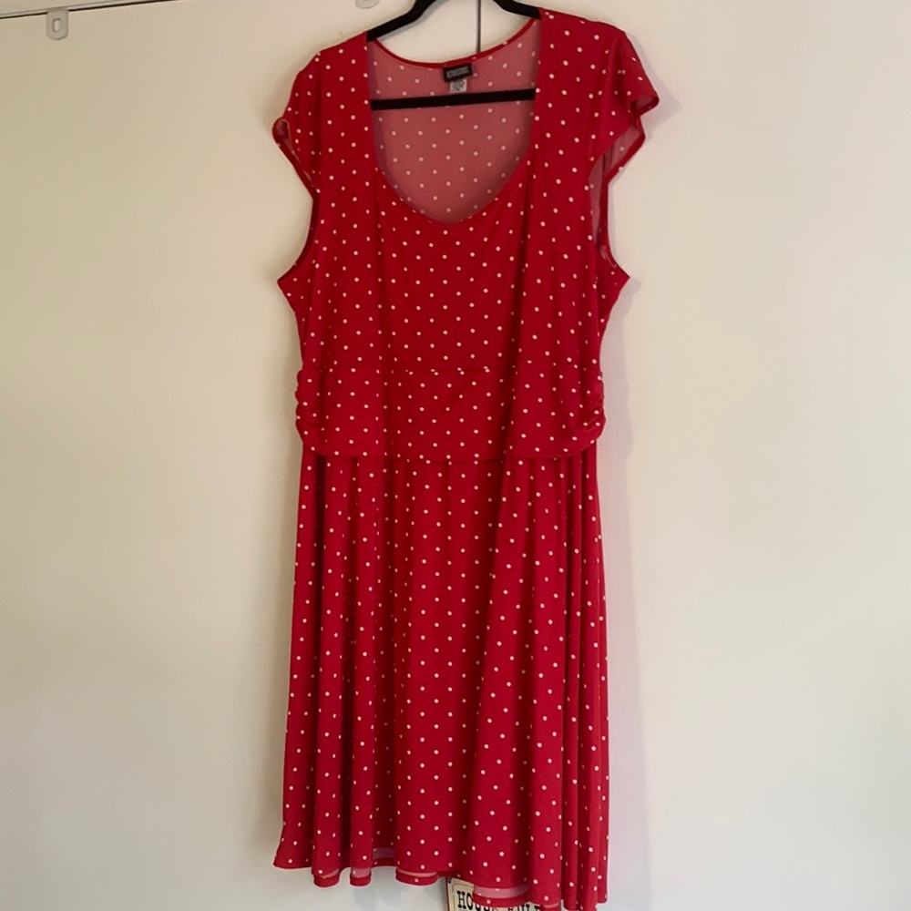Retro Red Polka Dot Dress 3XL